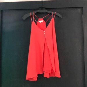 Sheer sleeveless blouse